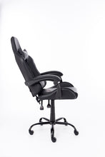 Load image into Gallery viewer, Naz Comfort Ergonomic Gaming Chair-Black with Red Stitches