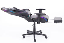 Load image into Gallery viewer, Naz Ultimate Series Ergonomic Gaming Chair with RGB LED lights-Black With Red Stiches