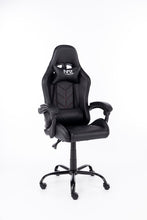 Load image into Gallery viewer, Naz Comfort Ergonomic Gaming Chair-Black with Red Stitches