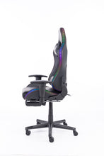 Load image into Gallery viewer, Naz Ultimate Series Ergonomic Gaming Chair with RGB LED lights-Black With Red Stiches