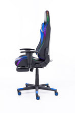 Load image into Gallery viewer, Naz Ultimate Series Ergonomic Gaming Chair with RGB LED lights-Blue on Black