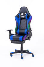 Load image into Gallery viewer, Naz Ultimate Series Ergonomic Gaming Chair with RGB LED lights-Blue on Black