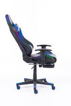 Load image into Gallery viewer, Naz Ultimate Series Ergonomic Gaming Chair with RGB LED lights-Blue on Black